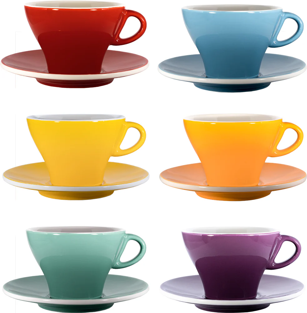 Bunte Milchkaffeetassen Set 6 Stück - Image 3